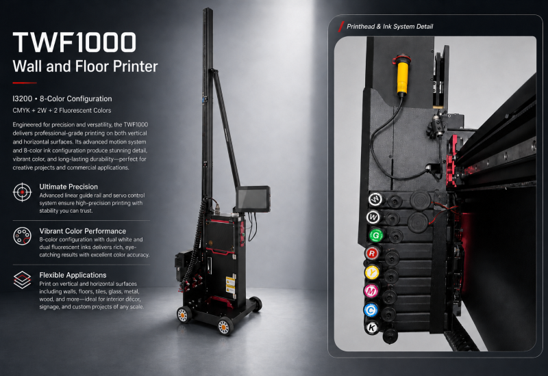 Tanyu Launches the World’s First Wall and Floor Printer with Fluorescent Printing Effects
